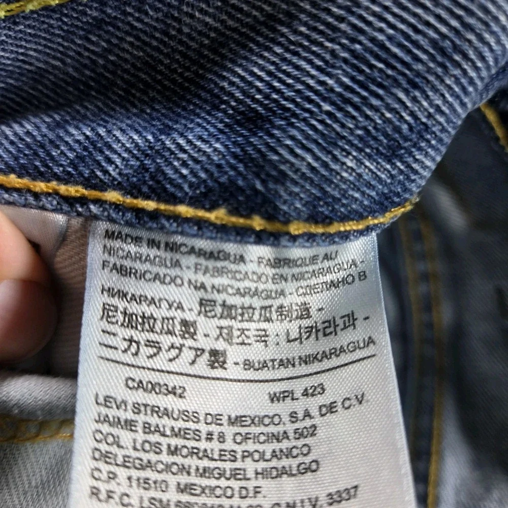 Levi's 517 Bootcut Jeans Men's Size 36x30 Light Wash Blue Denim Cotton Red Tab